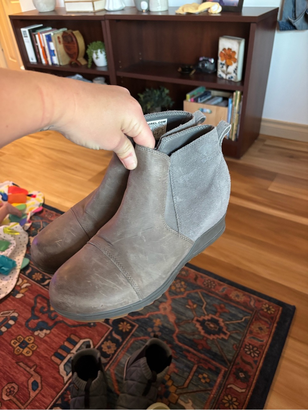 Sorel Women's Gray Chelsea Wedge Boot